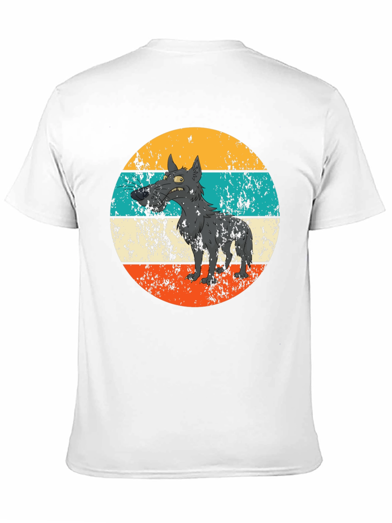 Retro Grumpy Wolf Graphic Tee