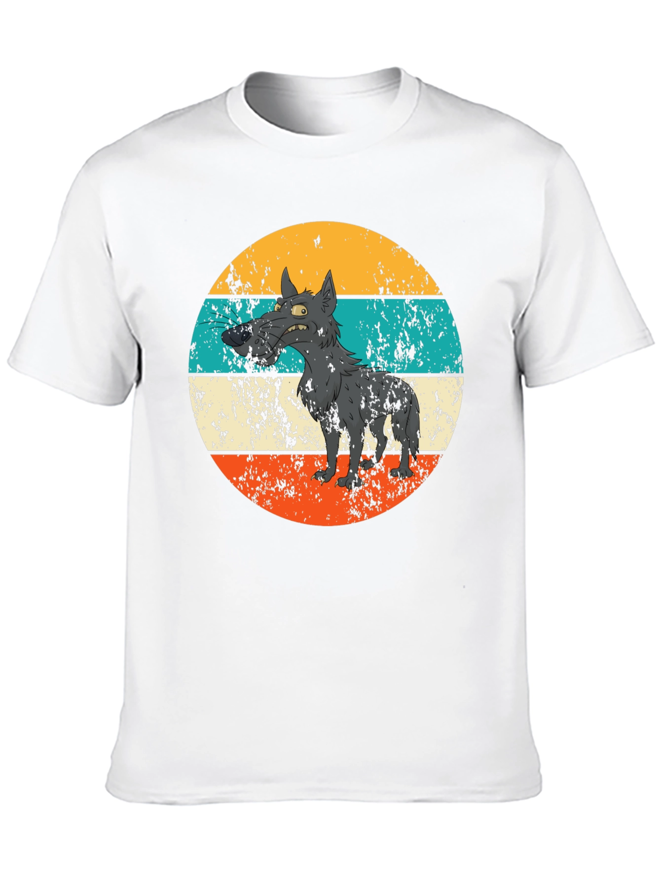 Retro Grumpy Wolf Graphic Tee