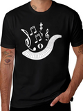 Musical Piano Keys T-Shirt - Black