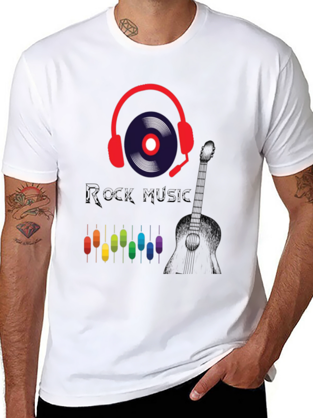 Rock Music T-Shirt with Graphic Design