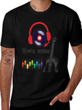 Rock Music T-Shirt with Graphic Design