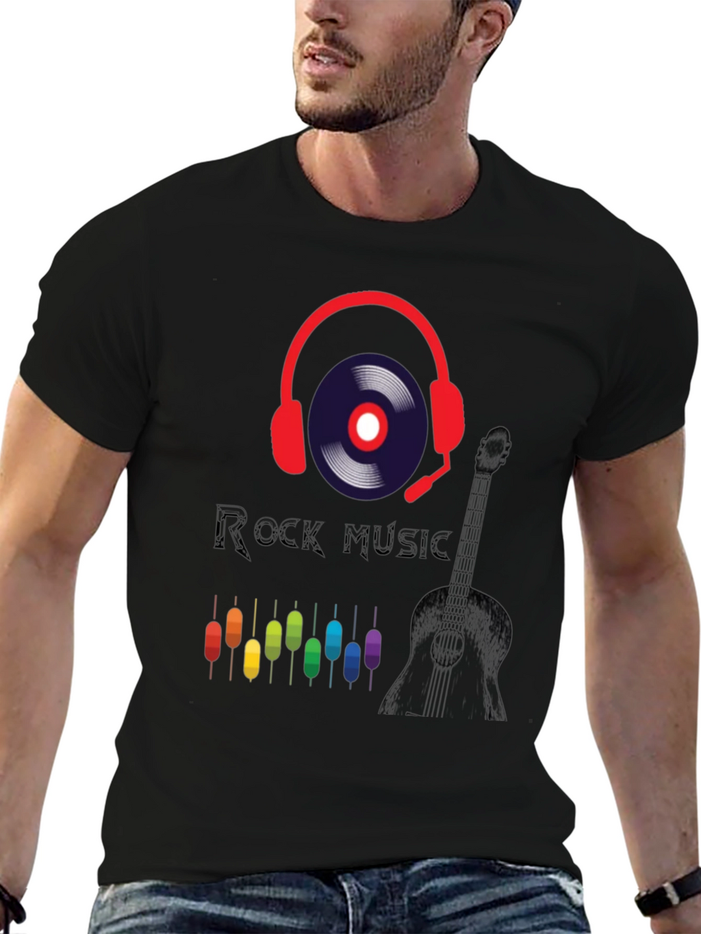 Rock Music T-Shirt with Graphic Design