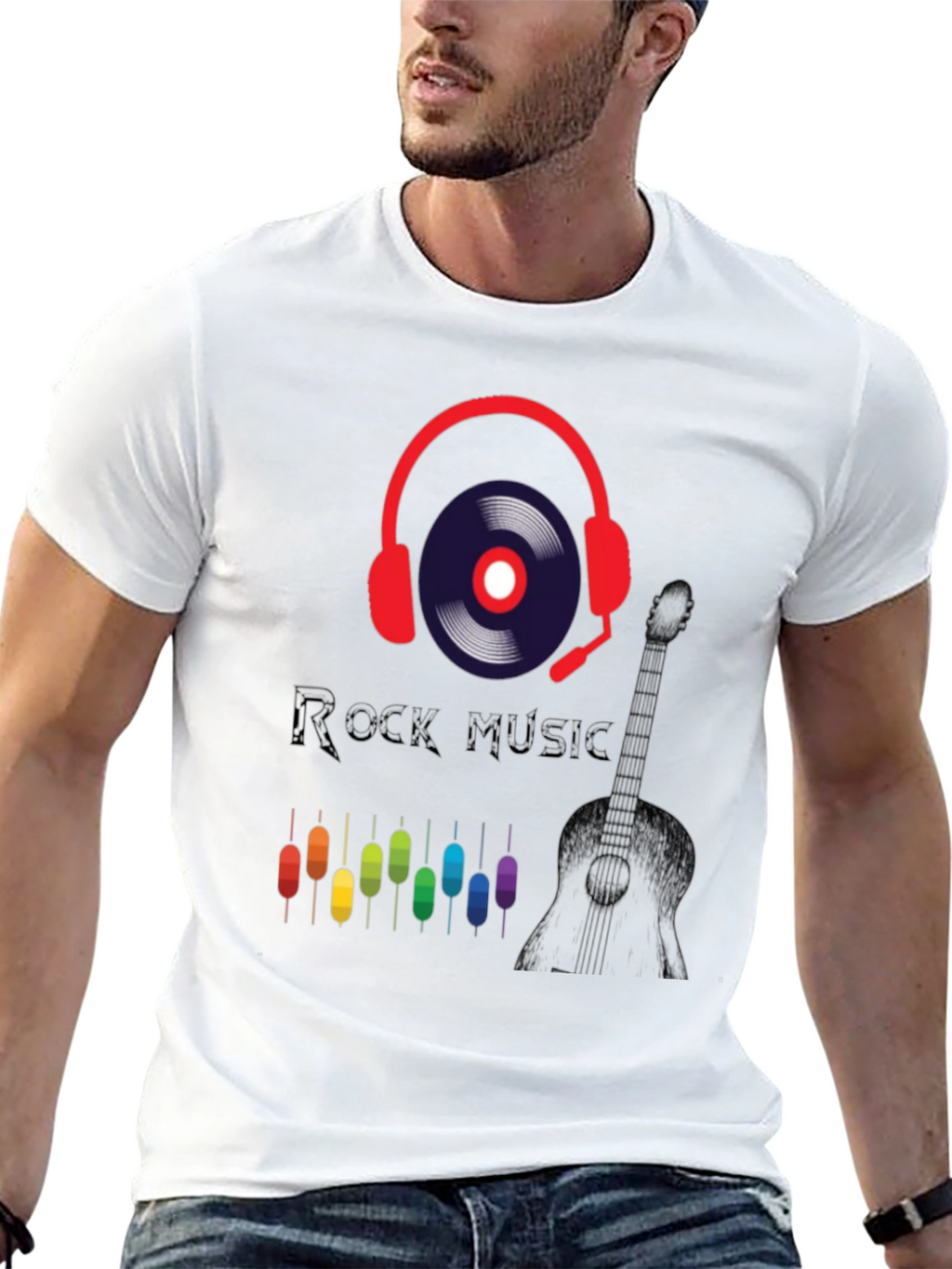 Rock Music T-Shirt with Graphic Design