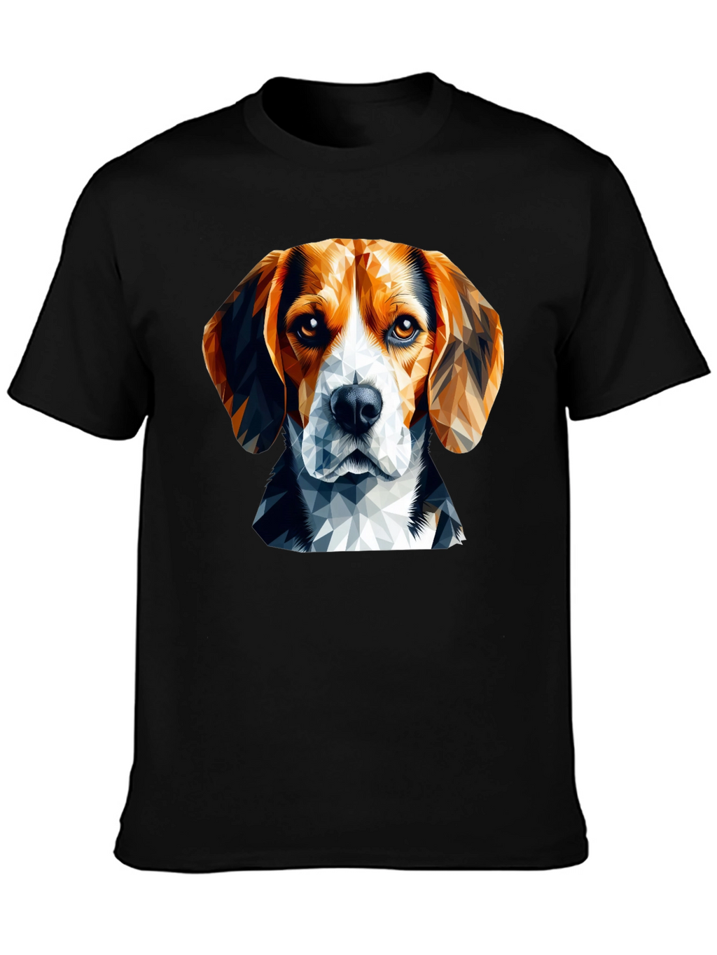 Geometric Beagle Dog Graphic T-Shirt