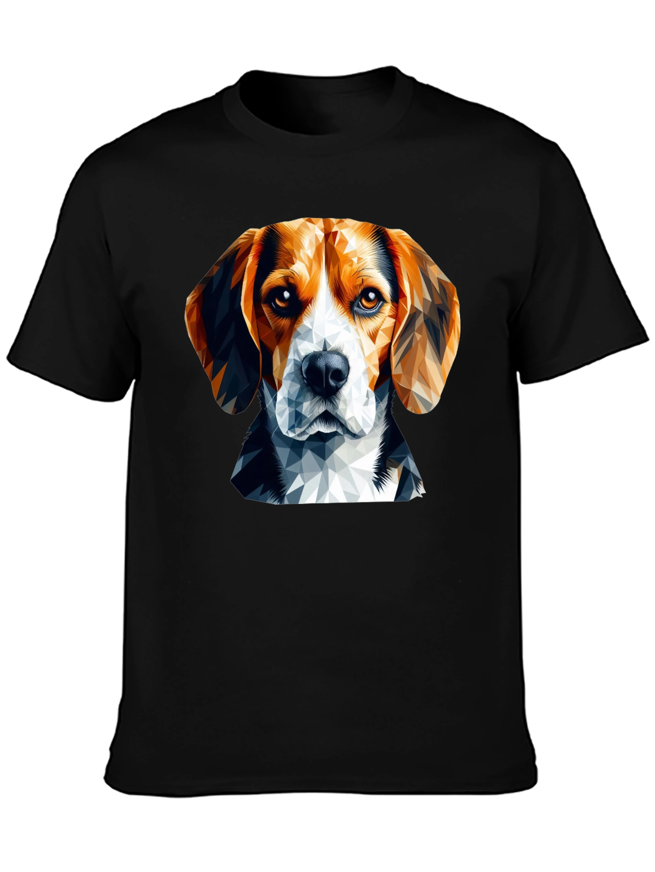 Geometric Beagle Dog Graphic T-Shirt