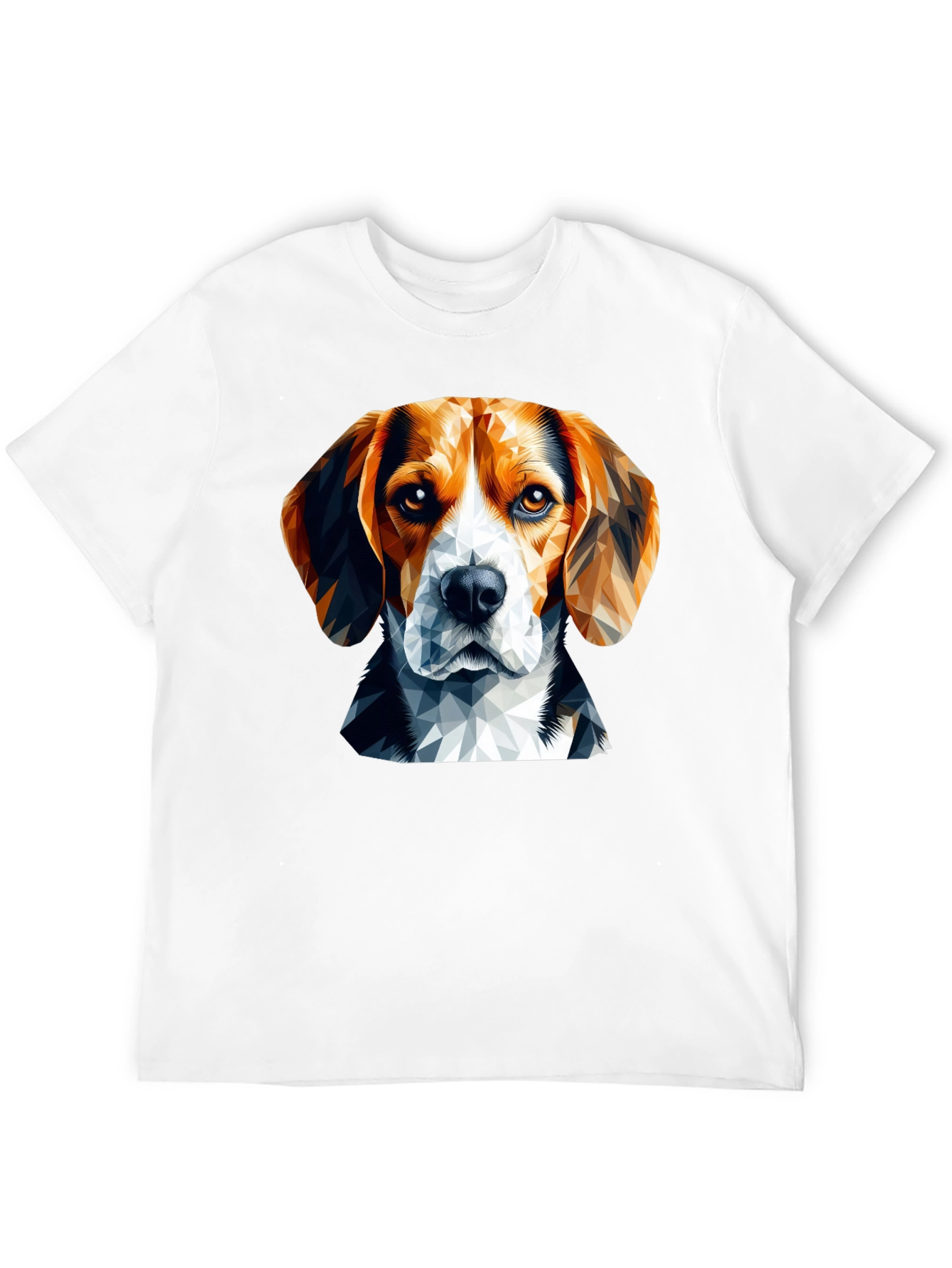 Geometric Beagle Dog Graphic T-Shirt