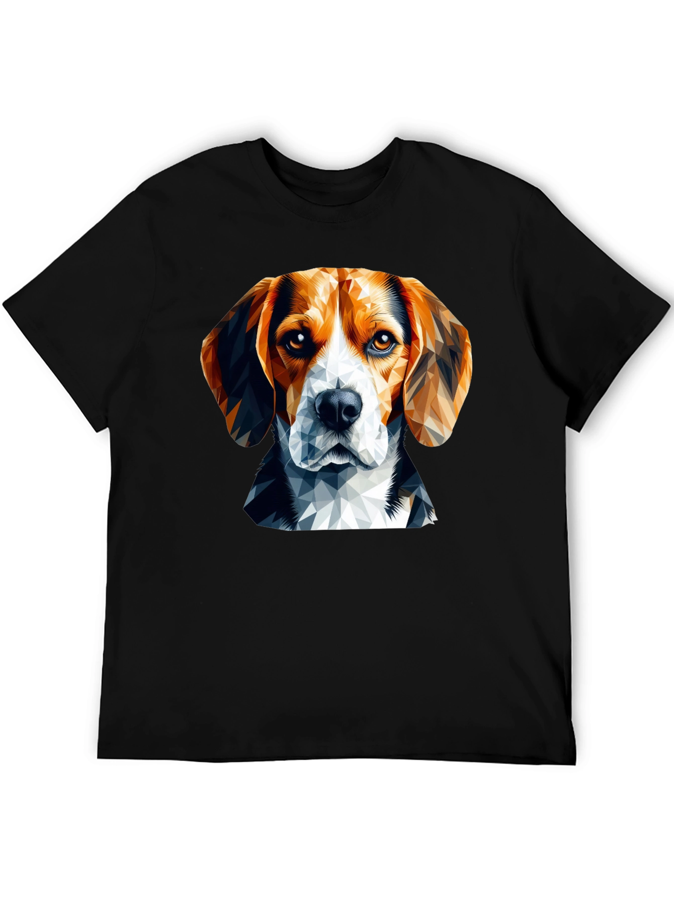 Geometric Beagle Dog Graphic T-Shirt