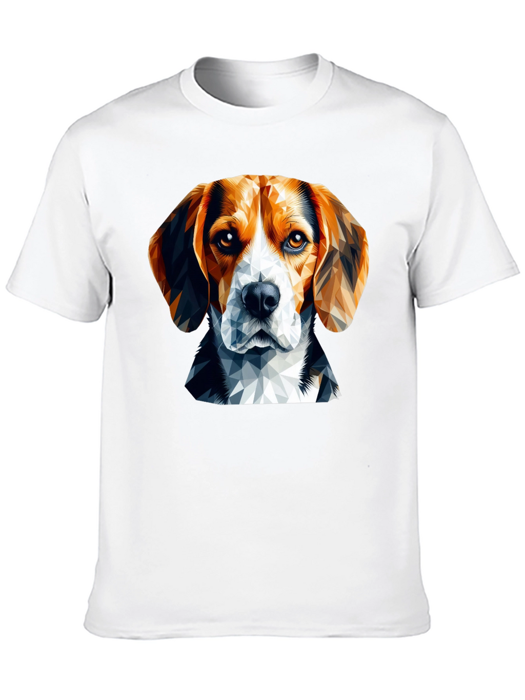 Geometric Beagle Dog Graphic T-Shirt