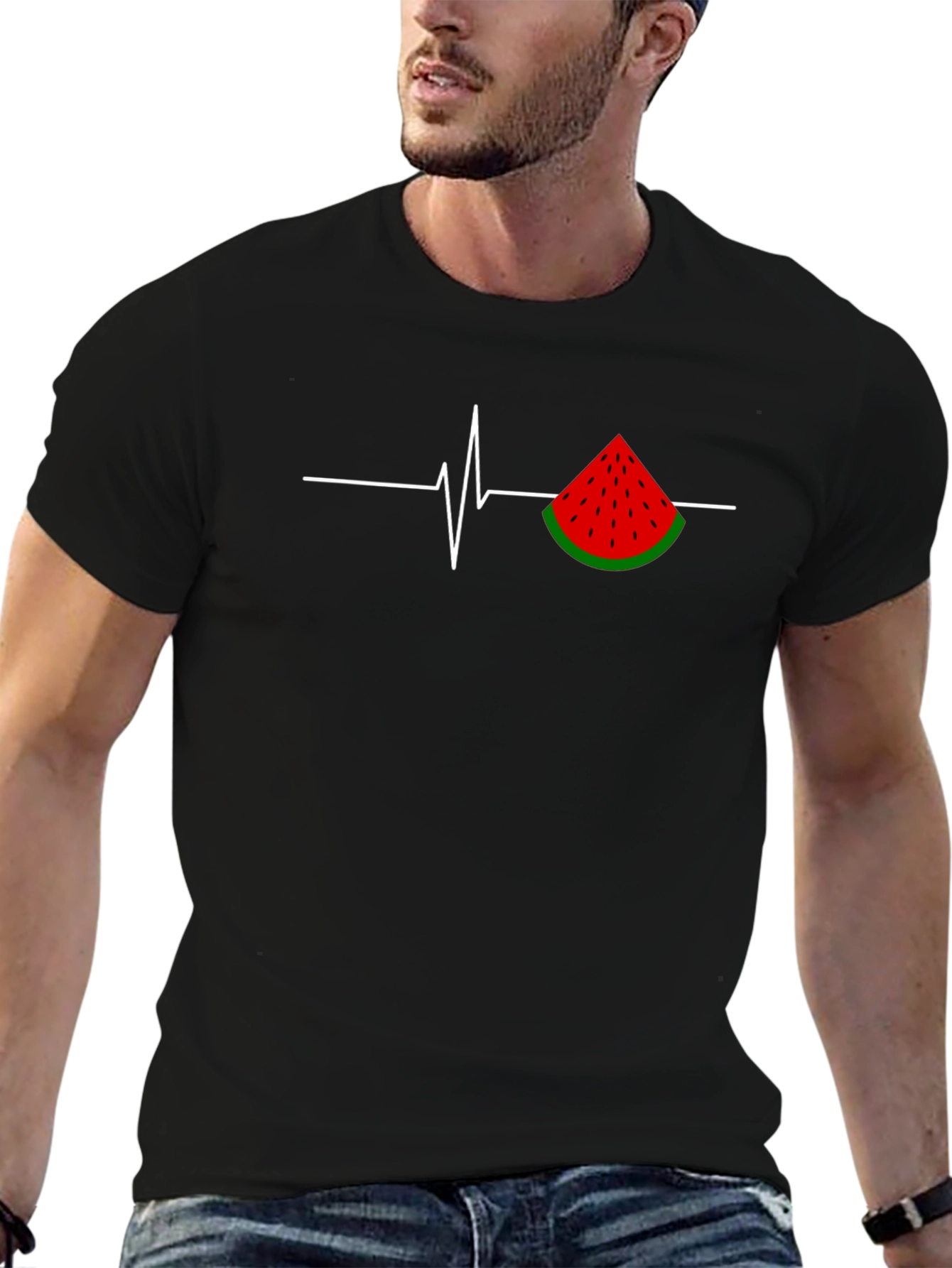 Watermelon Heartbeat Graphic Tee
