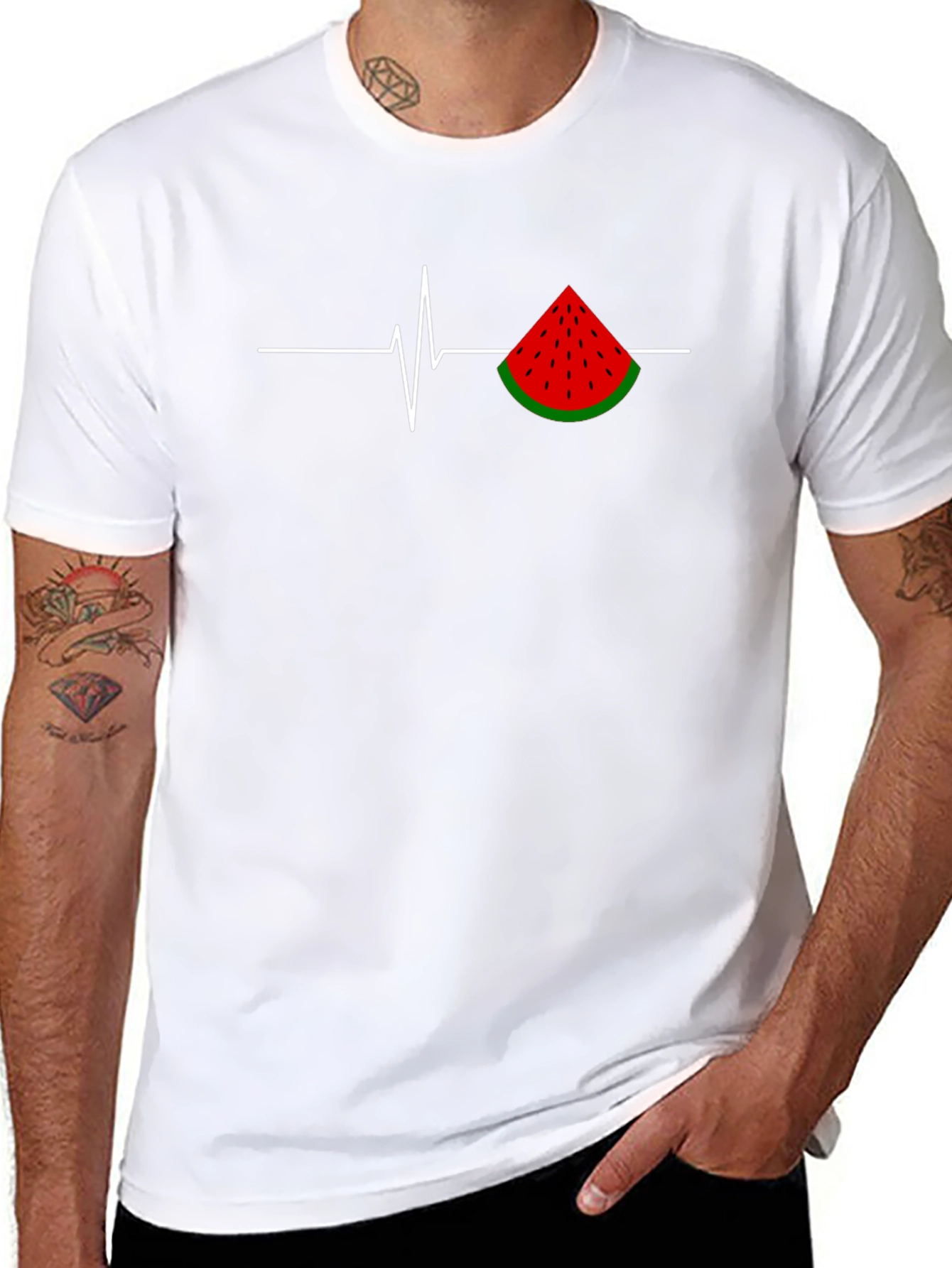 Watermelon Heartbeat Graphic Tee