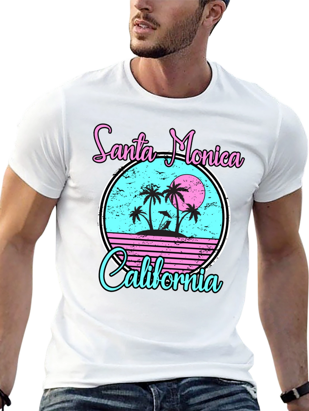 Santa Monica California Graphic Tee