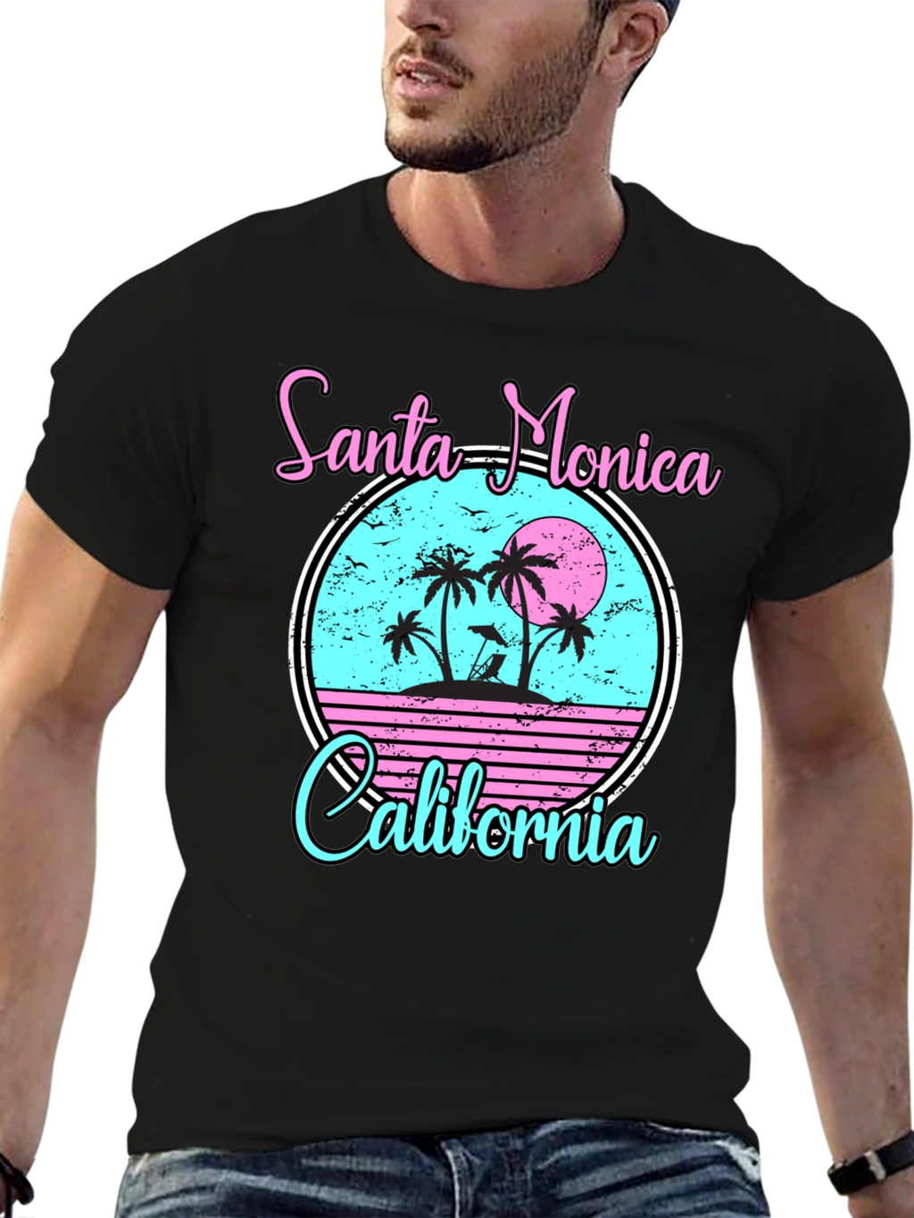 Santa Monica California Graphic Tee