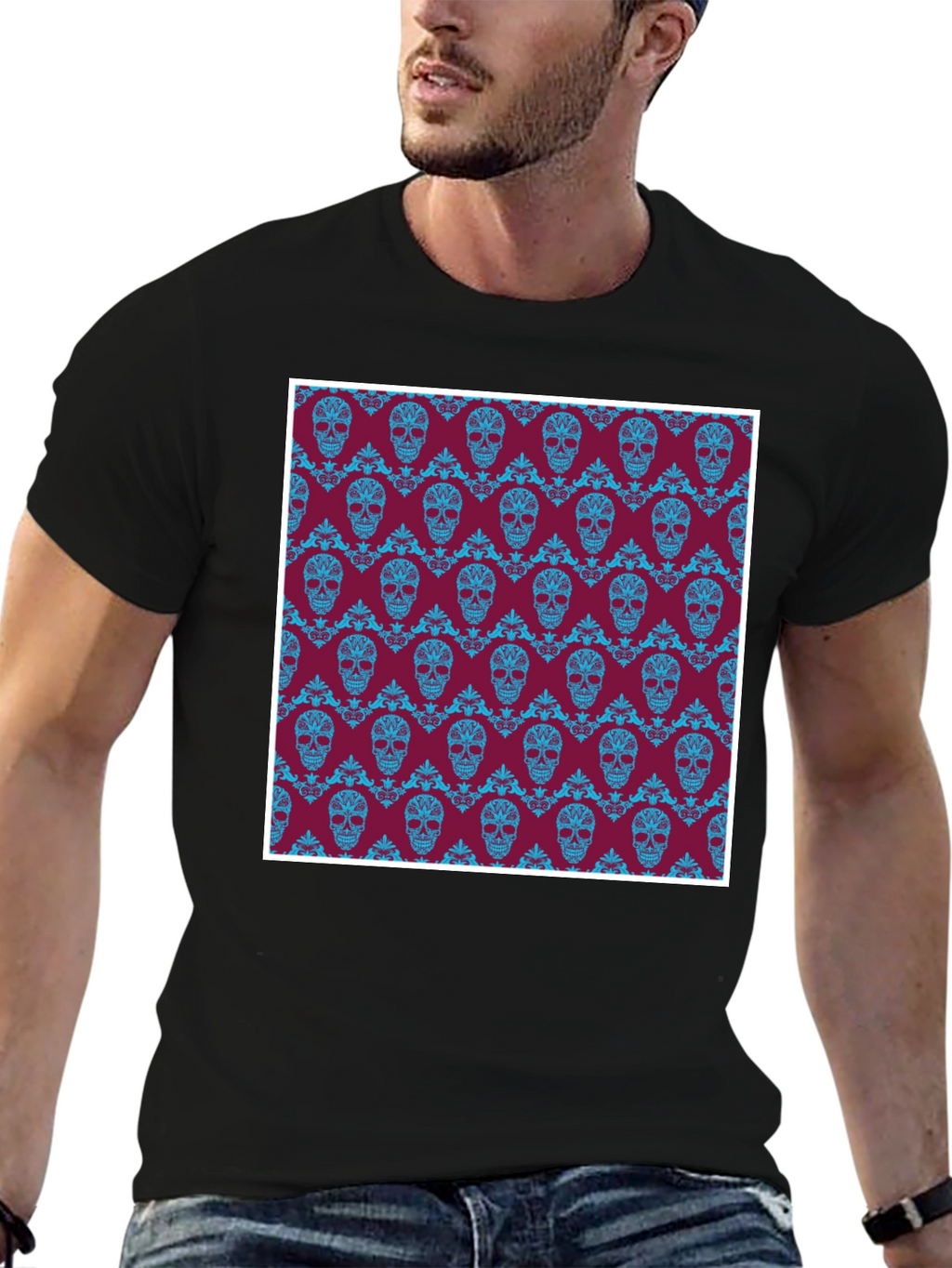 Skull Pattern T-Shirt