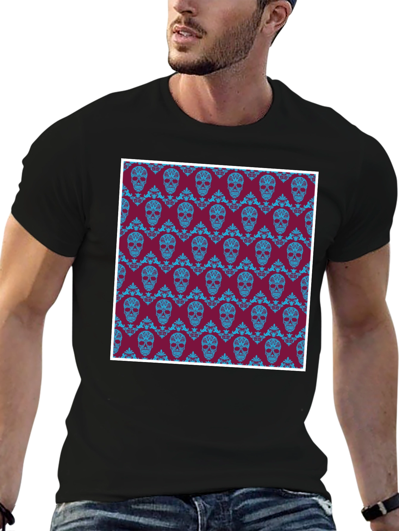 Skull Pattern T-Shirt