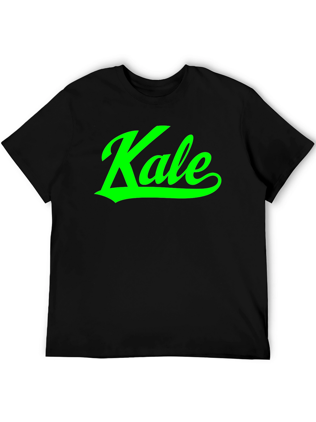 Kale Graphic Print Black T-Shirt