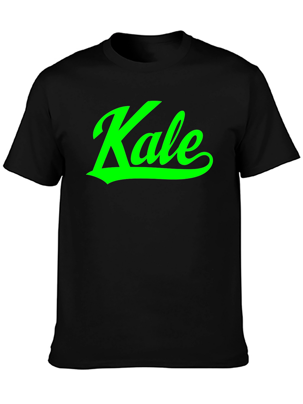 Kale Graphic Print Black T-Shirt