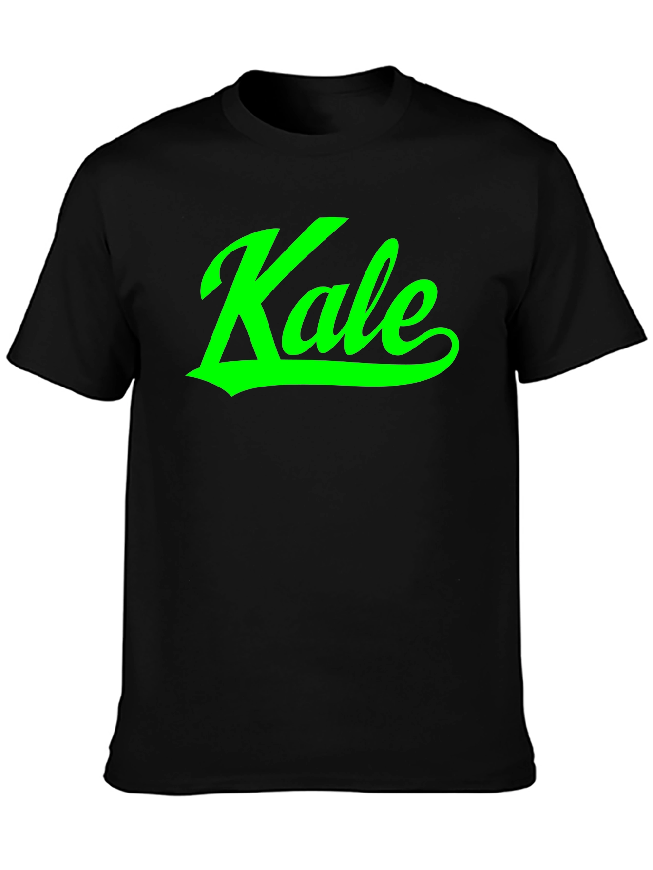 Kale Graphic Print Black T-Shirt