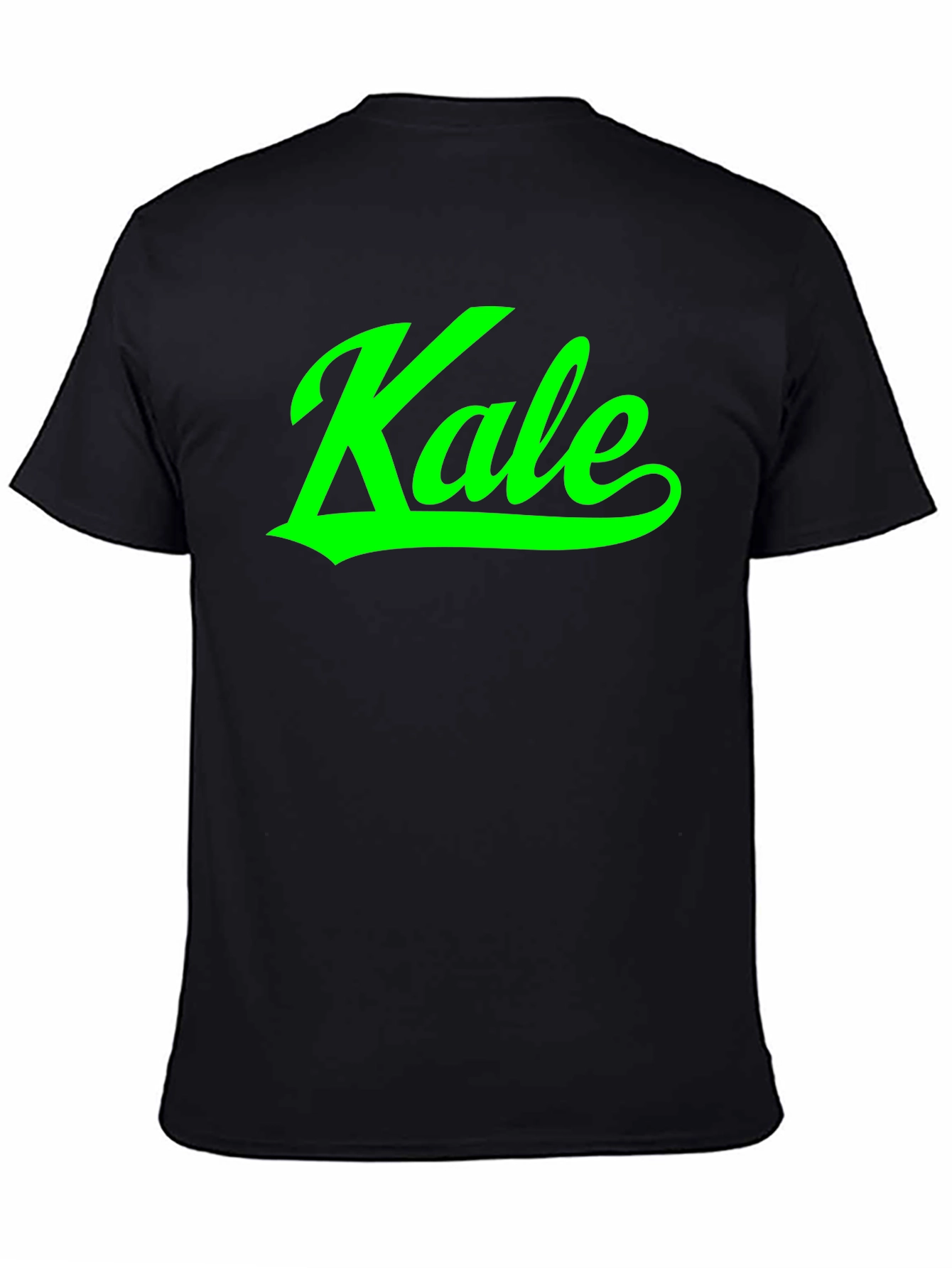 Kale Graphic Print Black T-Shirt