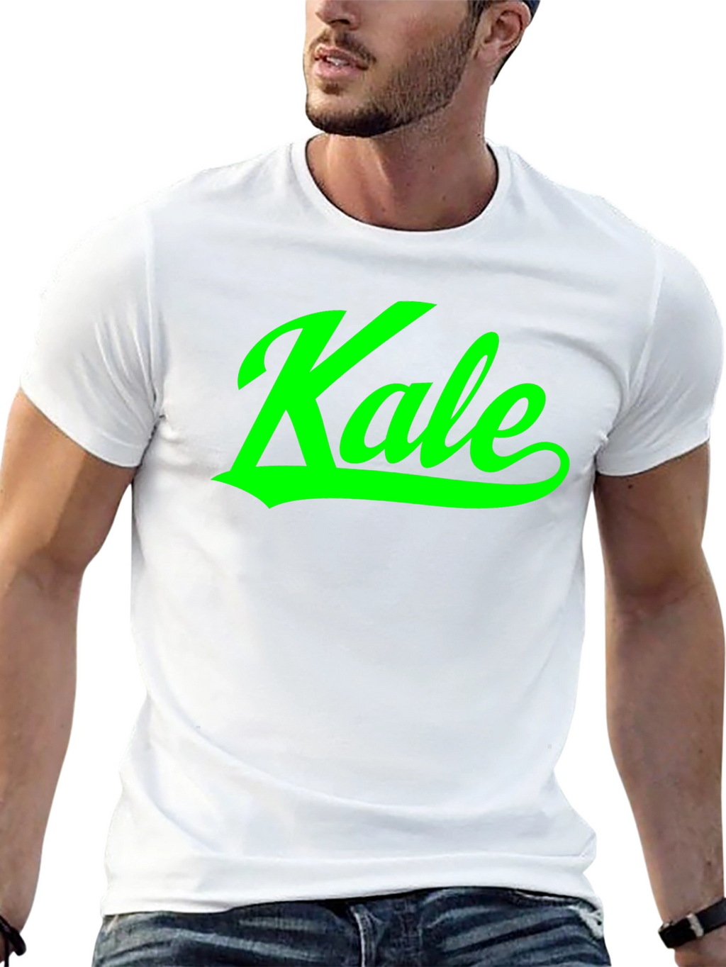 Kale Graphic Print Black T-Shirt