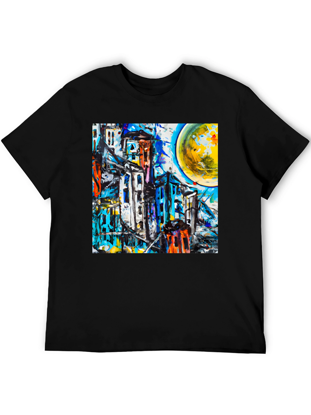 Abstract Cityscape Graphic Tee