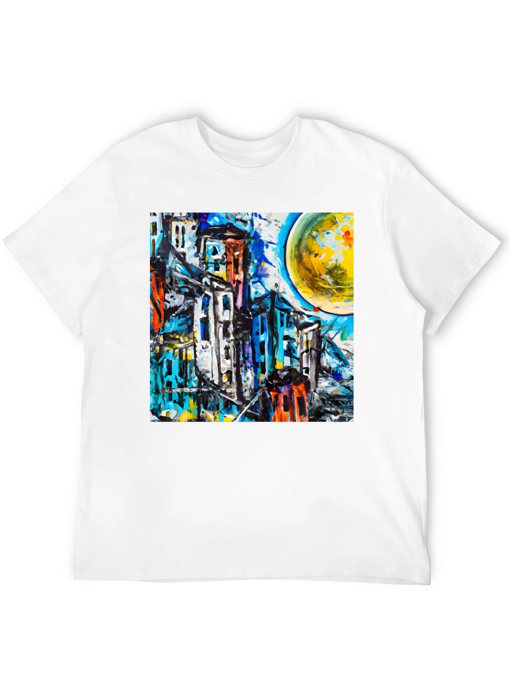 Abstract Cityscape Graphic Tee