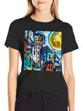 Abstract Cityscape Graphic Tee