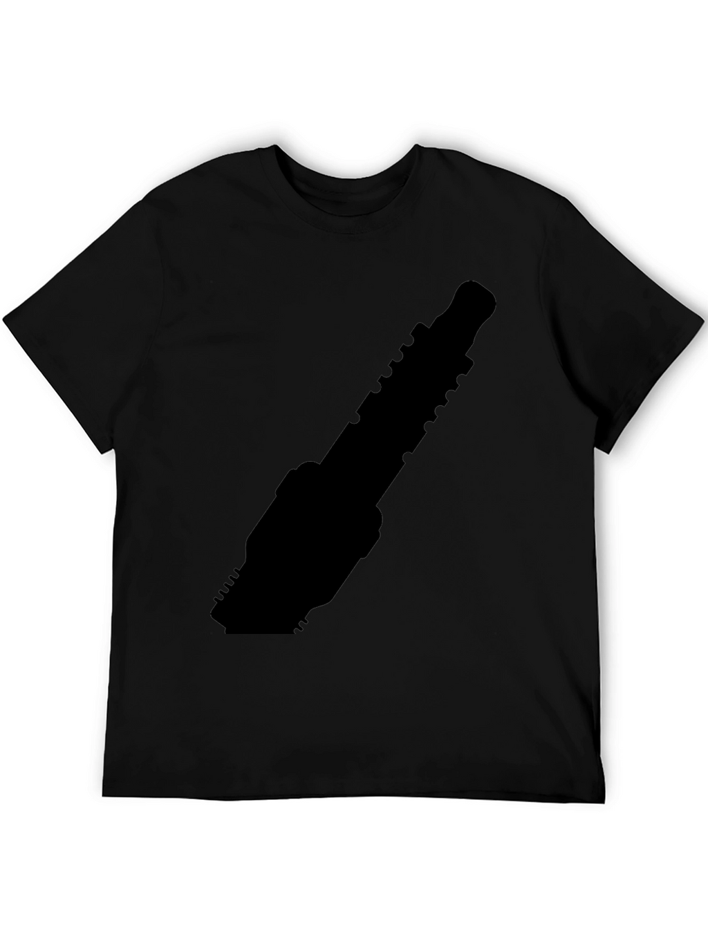 Spark Plug Graphic Tee - Black Cotton T-Shirt