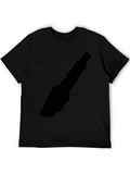 Spark Plug Graphic Tee - Black Cotton T-Shirt