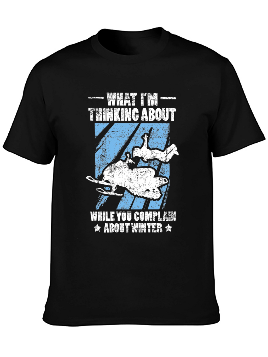 Winter Snowmobile T-Shirt - What Im Thinking About