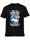 Winter Snowmobile T-Shirt - What Im Thinking About