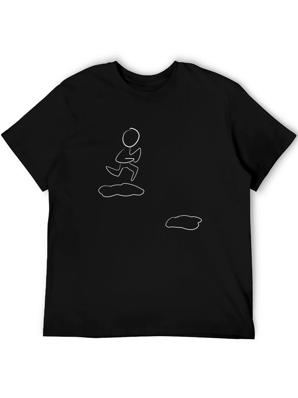 Funny Stick Figure Puddle Jumper Graphic Tee