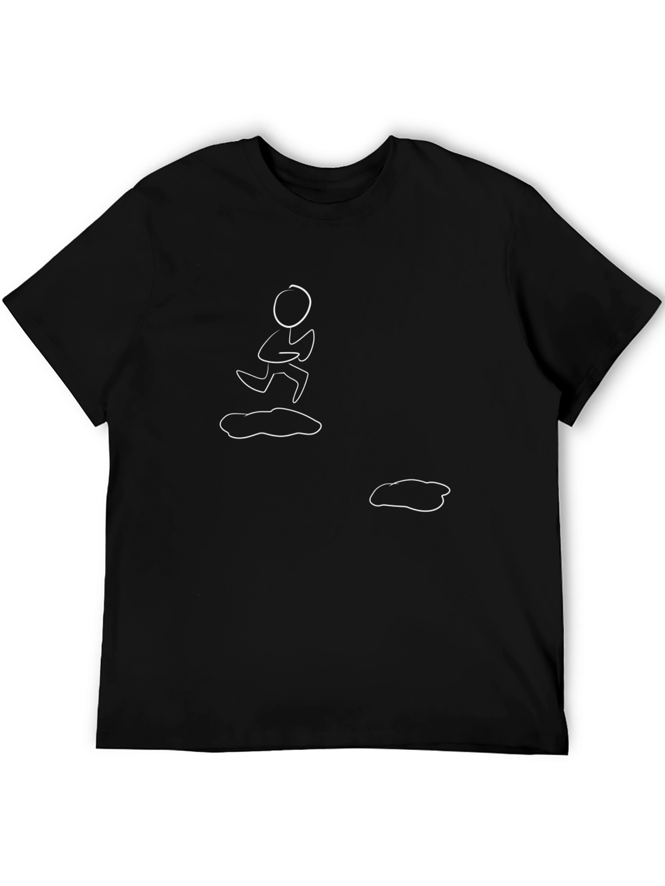 Funny Stick Figure Puddle Jumper Graphic Tee