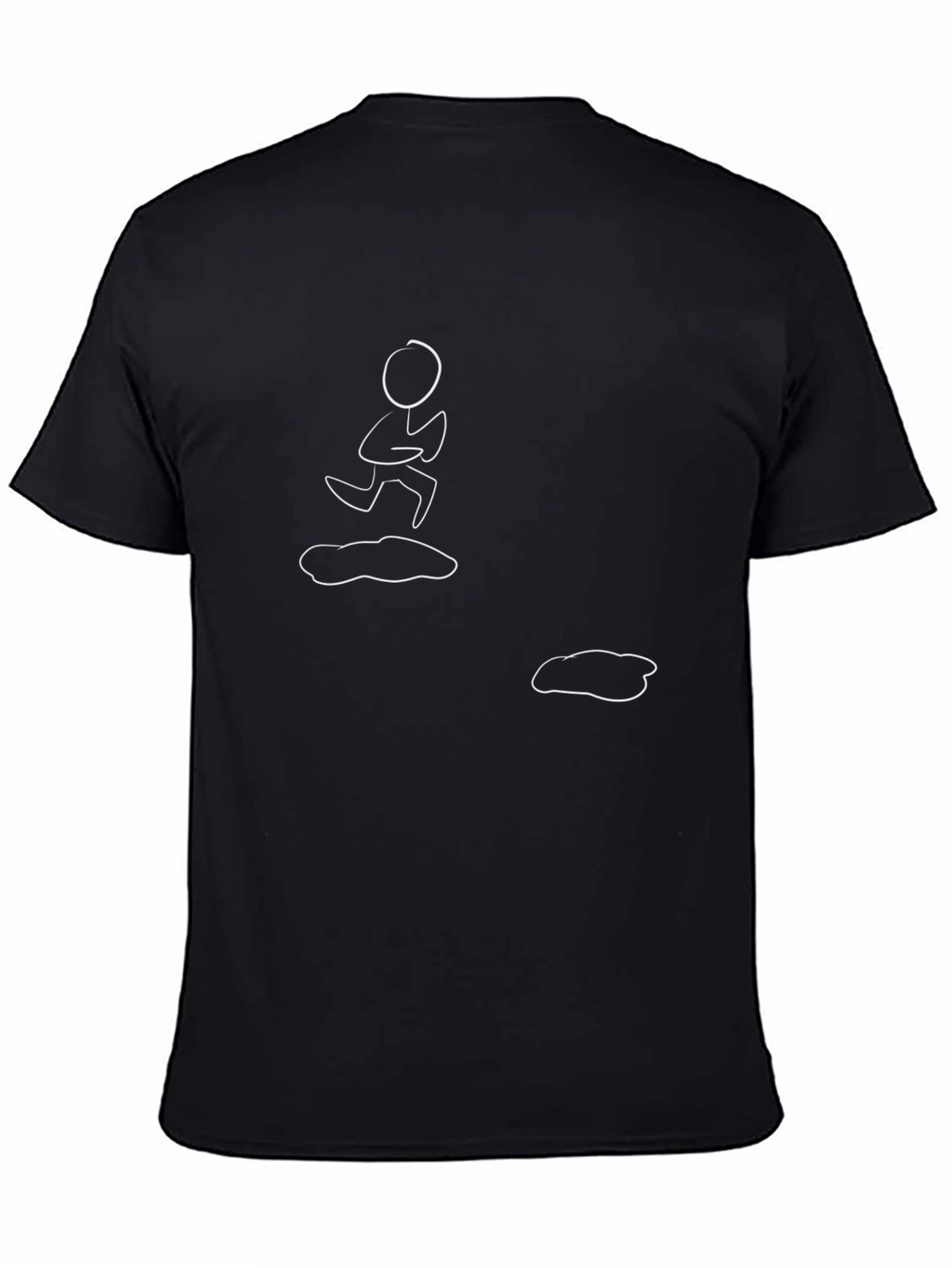 Funny Stick Figure Puddle Jumper Graphic Tee