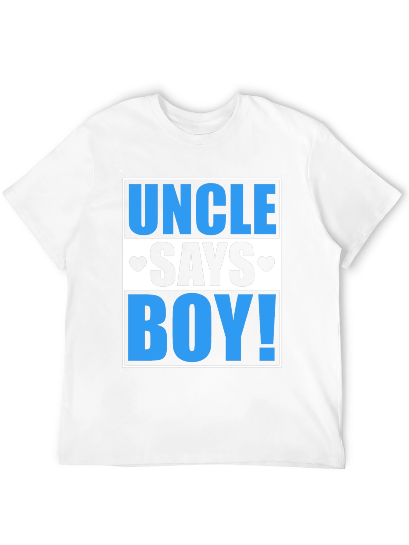 Uncle Says Boy T-Shirt - Baby Reveal Tee