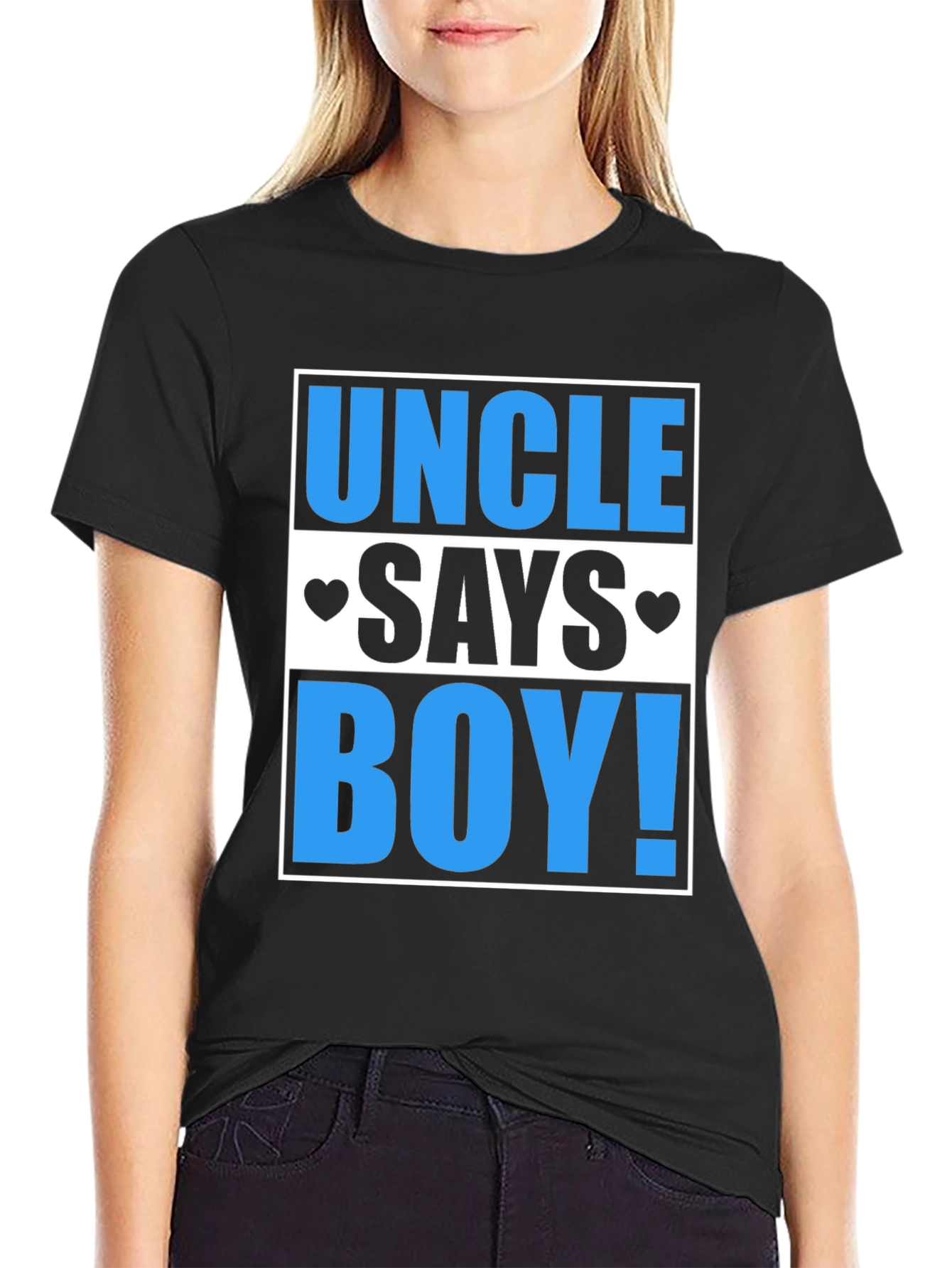 Uncle Says Boy T-Shirt - Baby Reveal Tee