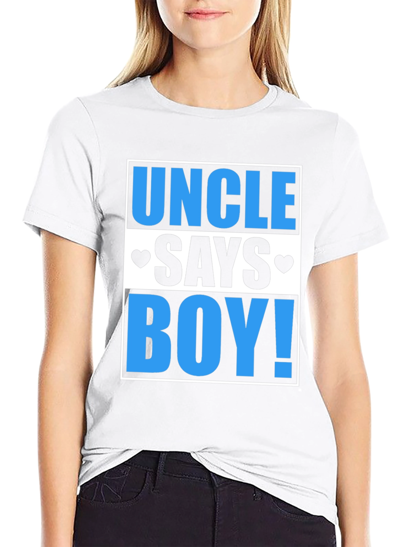 Uncle Says Boy T-Shirt - Baby Reveal Tee