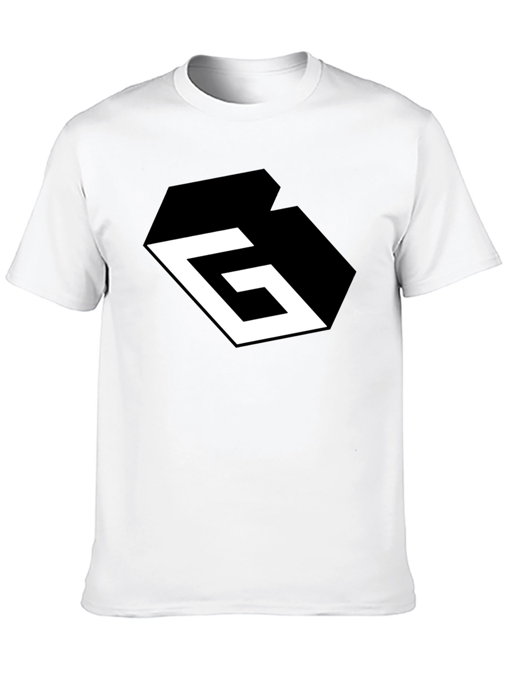 Geometric G Black Graphic Tee - Modern Style