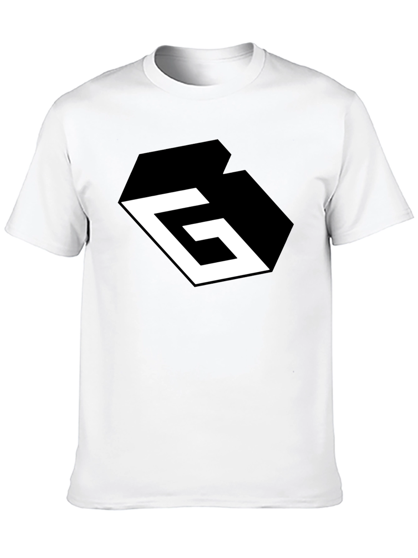 Geometric G Black Graphic Tee - Modern Style