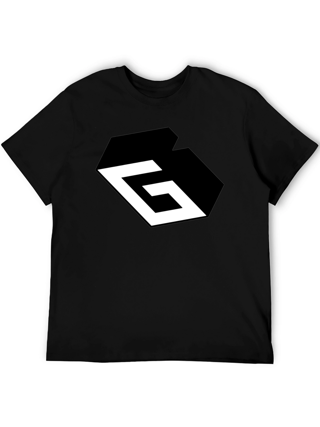Geometric G Black Graphic Tee - Modern Style