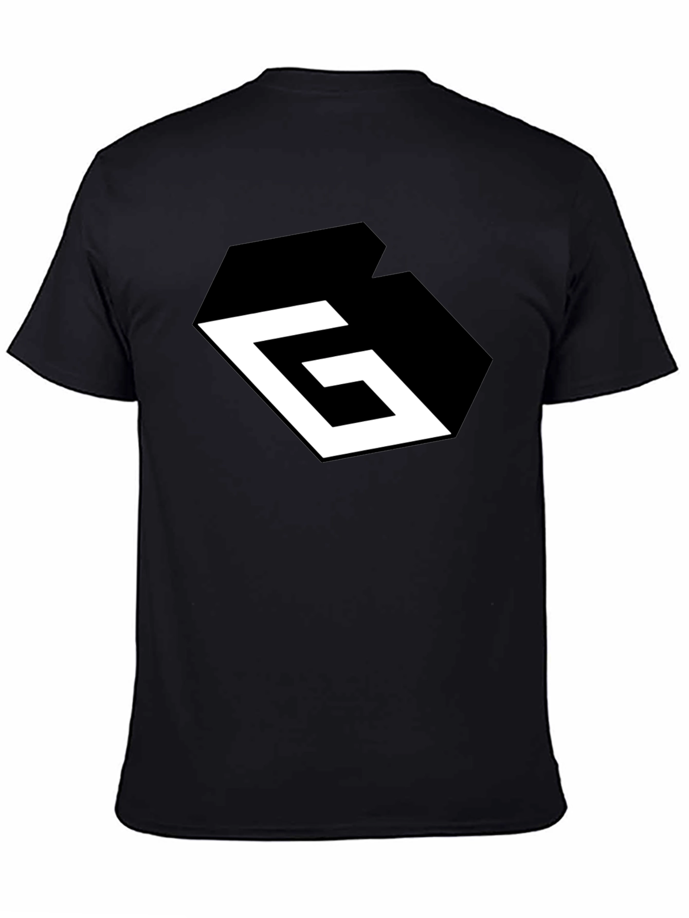 Geometric G Black Graphic Tee - Modern Style