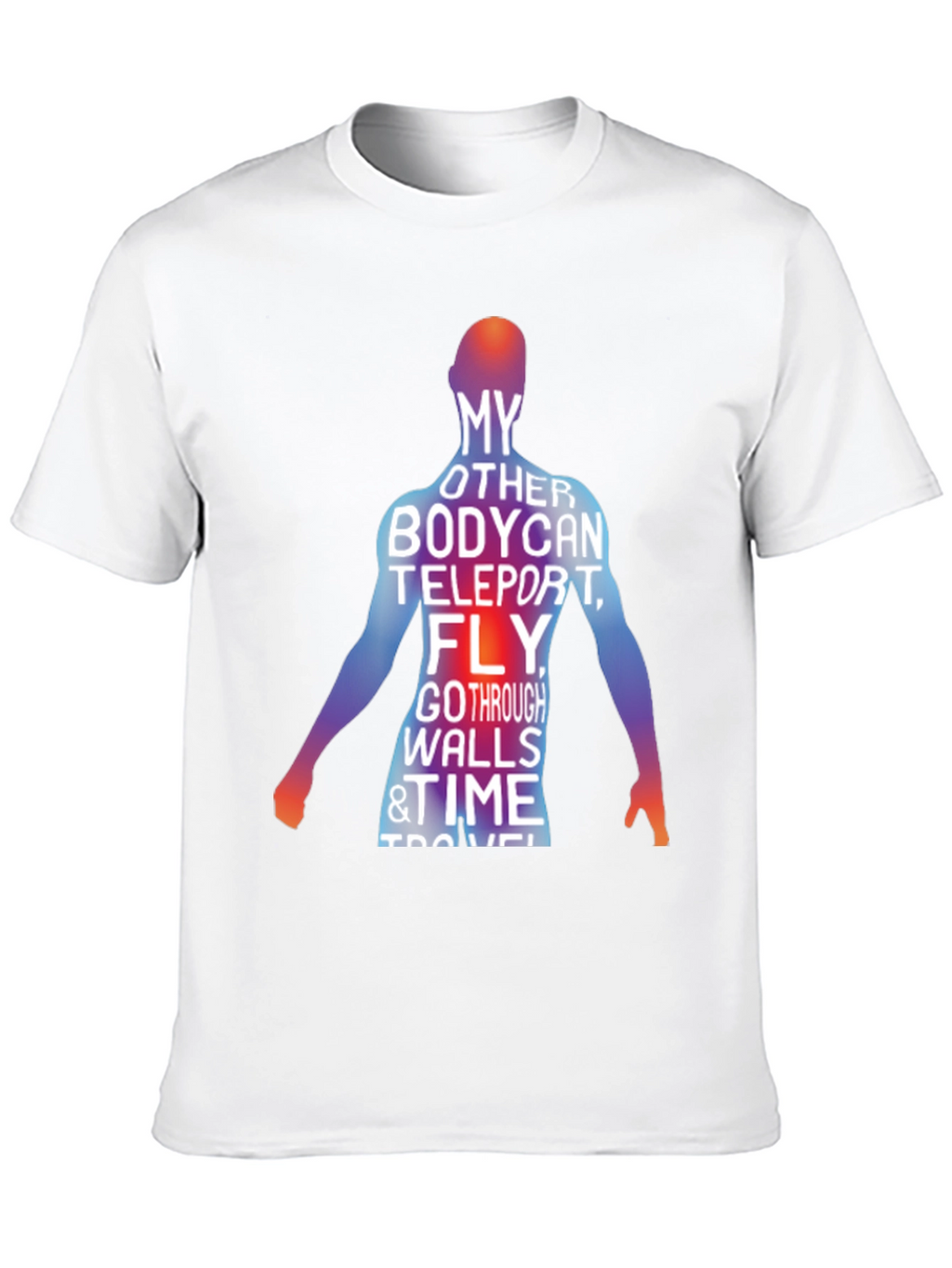 Teleporting Body Mens Graphic Tee