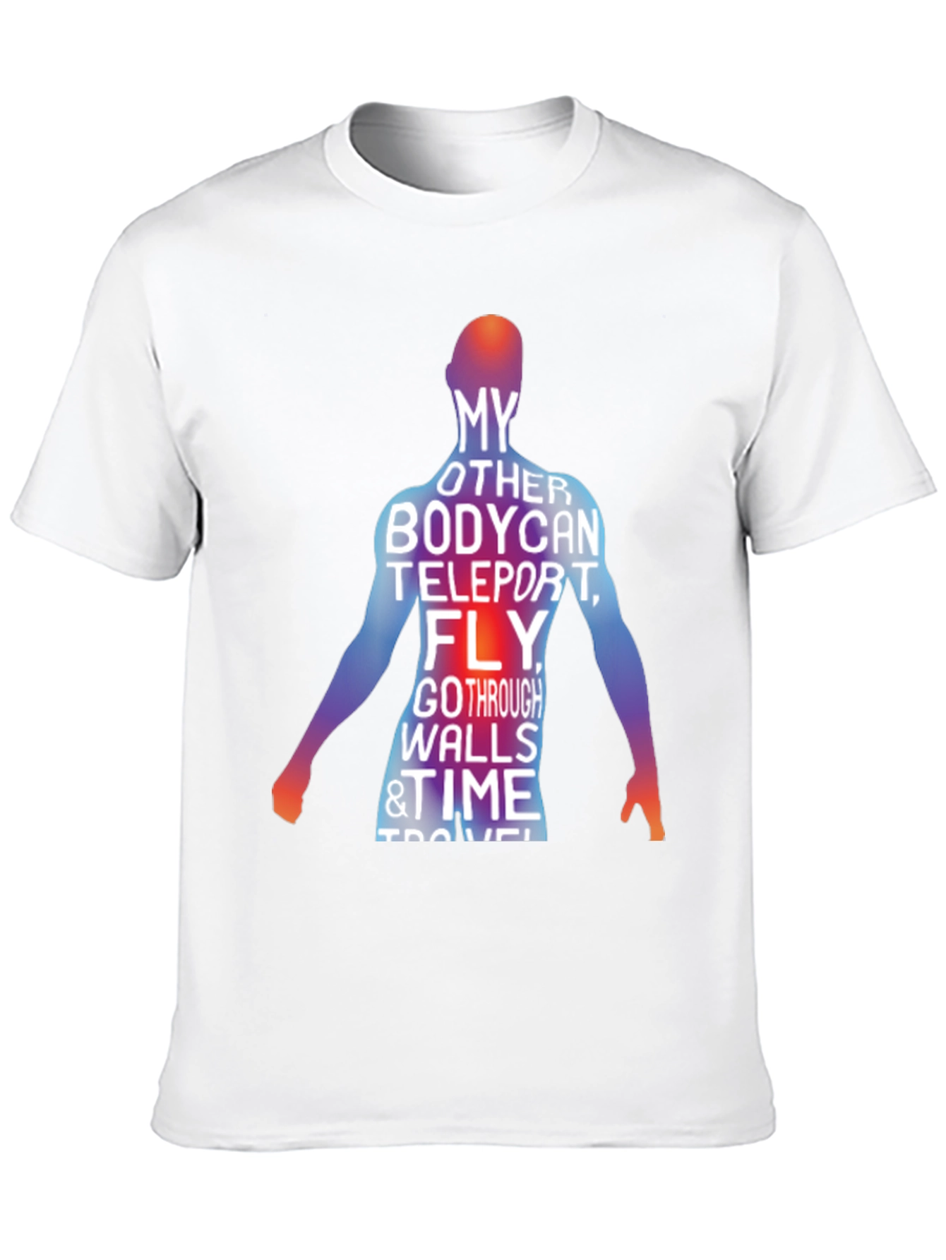 Teleporting Body Mens Graphic Tee