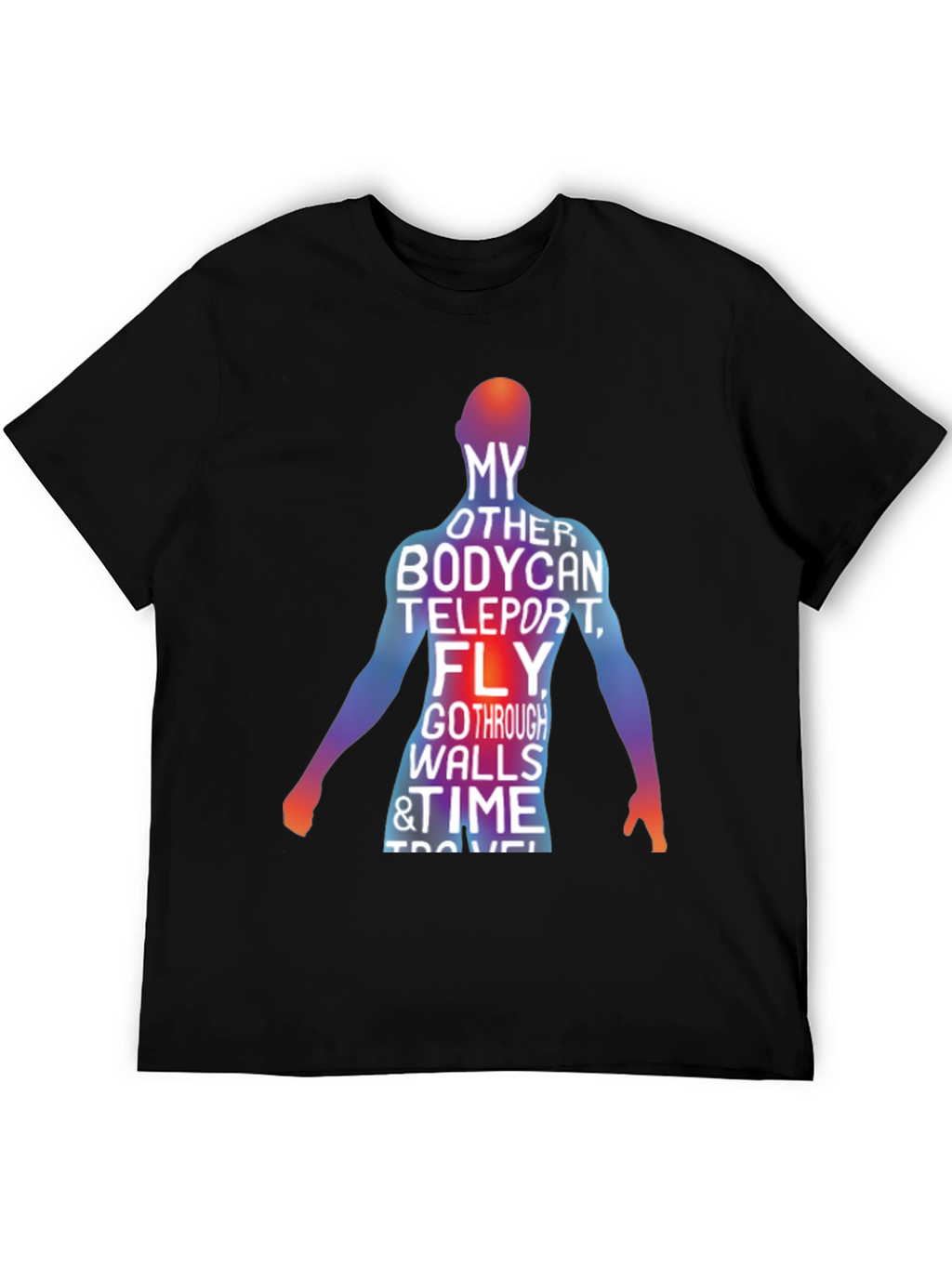 Teleporting Body Mens Graphic Tee