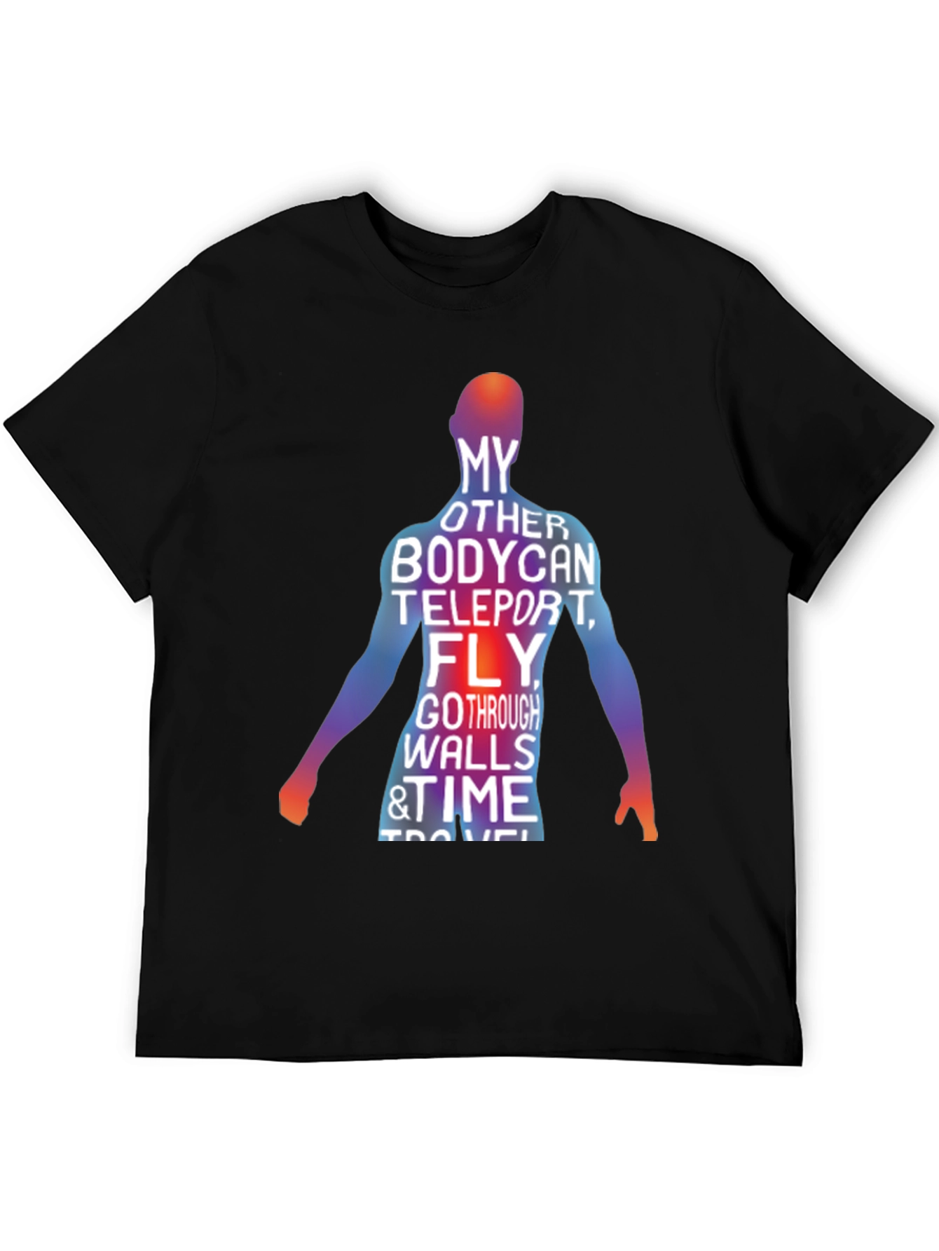 Teleporting Body Mens Graphic Tee