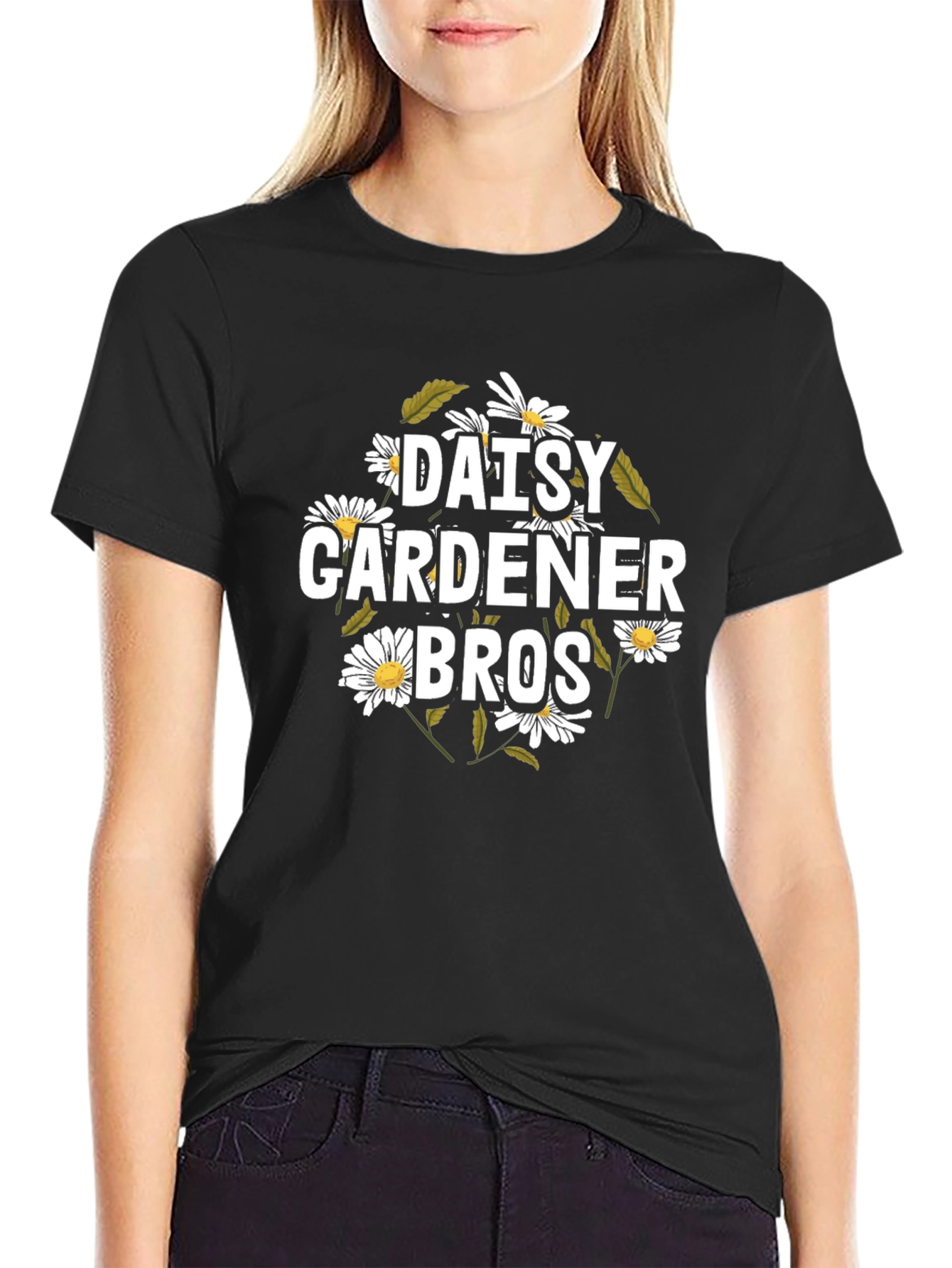 Daisy Gardener Bros T-Shirt - Floral Graphic Tee