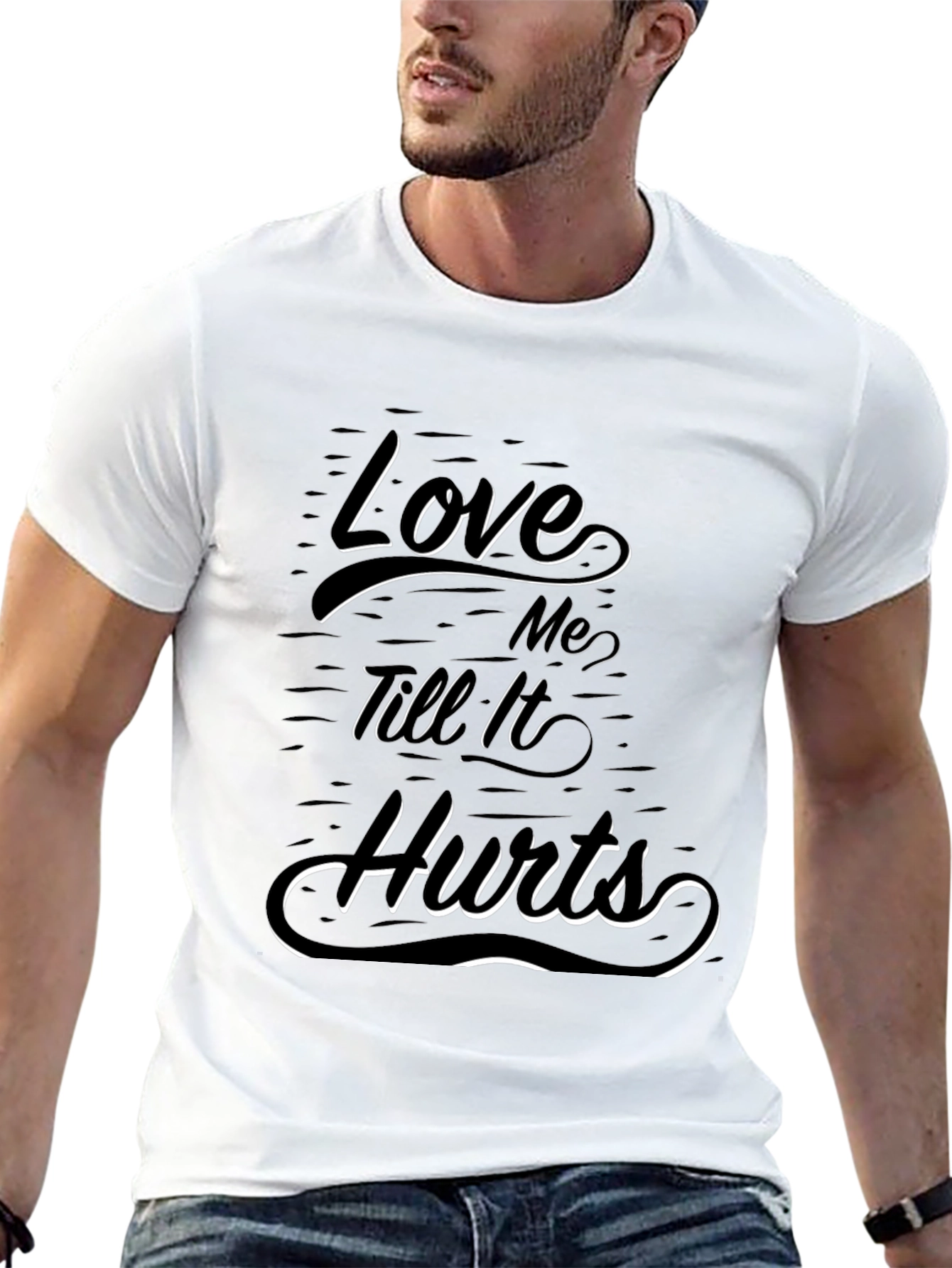 Love Me Till It Hurts Graphic Tee - Black