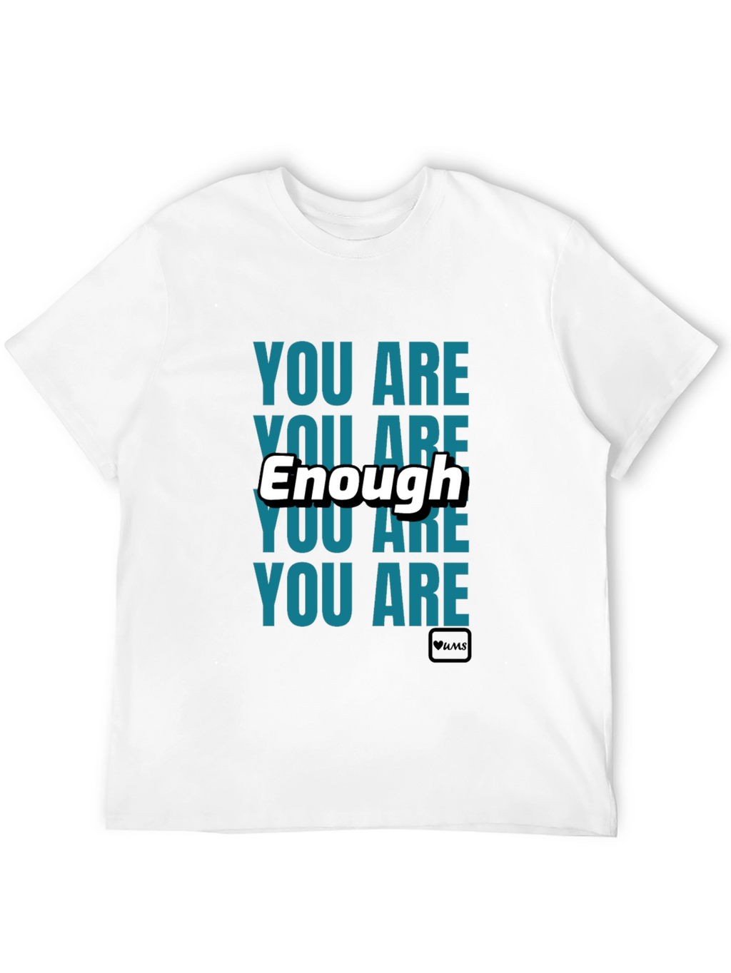 You Are Enough Black Graphic T-Shirt