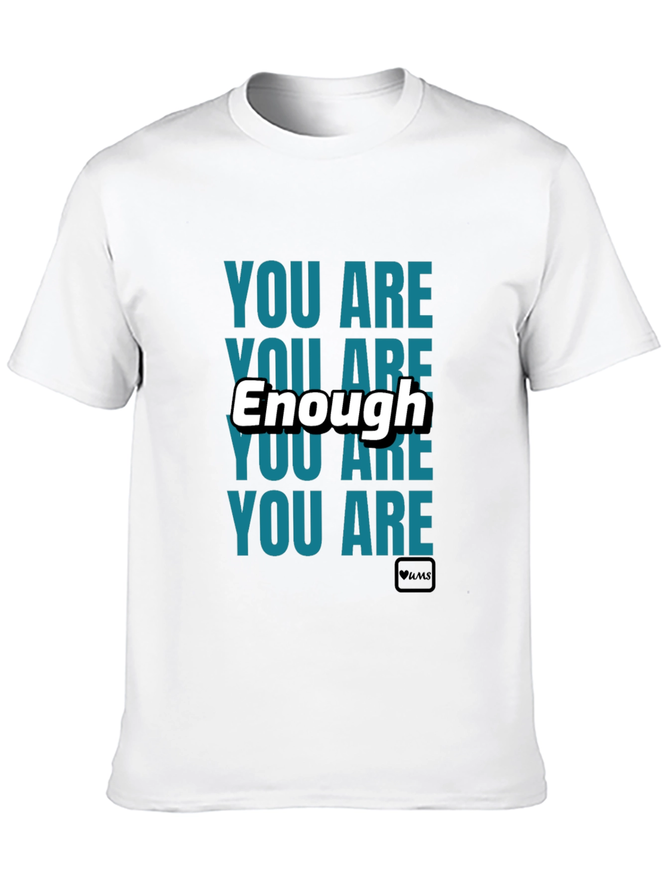 You Are Enough Black Graphic T-Shirt