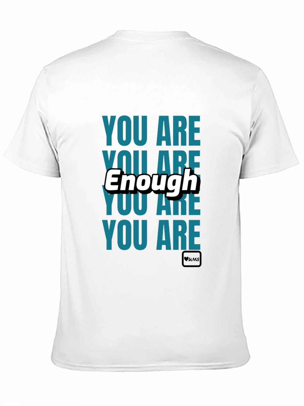 You Are Enough Black Graphic T-Shirt