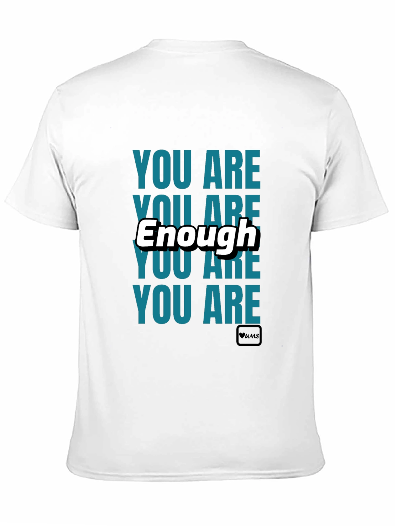 You Are Enough Black Graphic T-Shirt